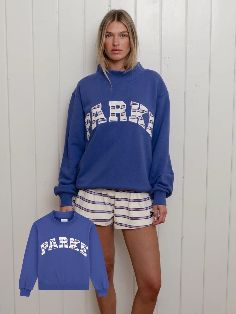 PARKE Americana Varsity Mockneck S/M
